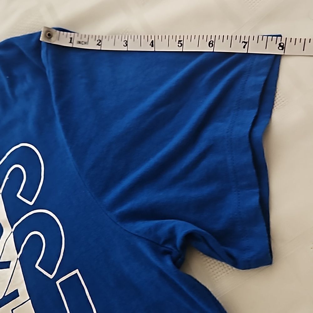 Guess Men's Logo Short Sleeves T-Shirt Medium Royal Blue/ Silver - Picture 11 of 16